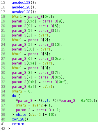 aes_ecb_decrypt: last xor128 call