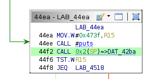 Target conditional block for code execution.