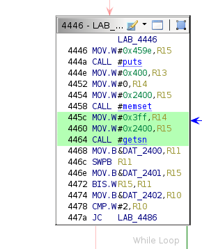 Getsn parameters.